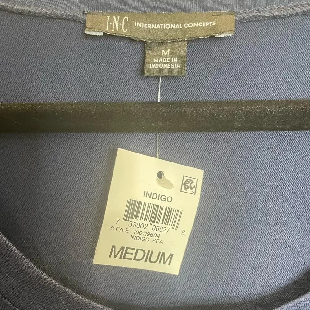 INC International Concepts Puffed Sleeve Tee - Medium - Picture 3 of 4